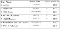 1216616844 1394 FT50359 Flyback Parts List 